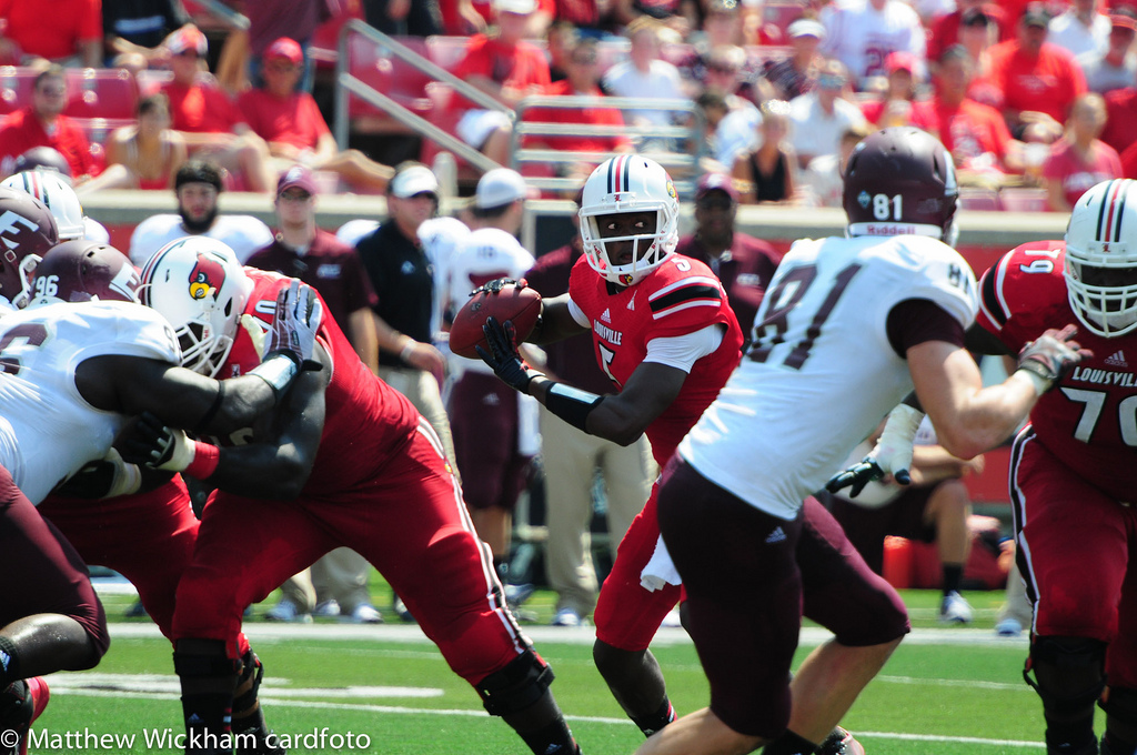 Teddy Bridgewater scorched  EKU for 4 TD's and 397 yds-- and 0 INT's.